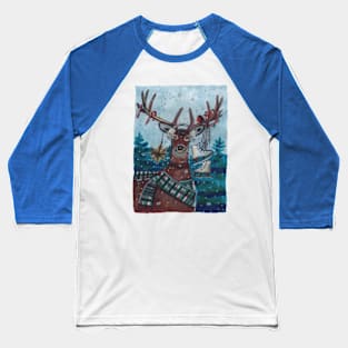 Festive Reindeer Baseball T-Shirt